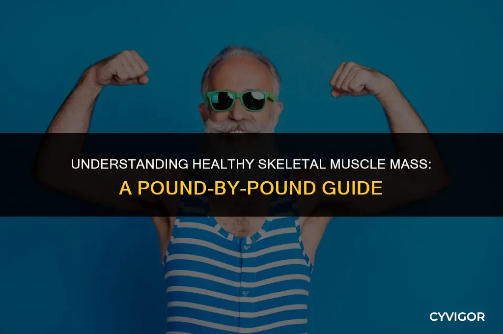 what is good skeletal muscle mass in pounds