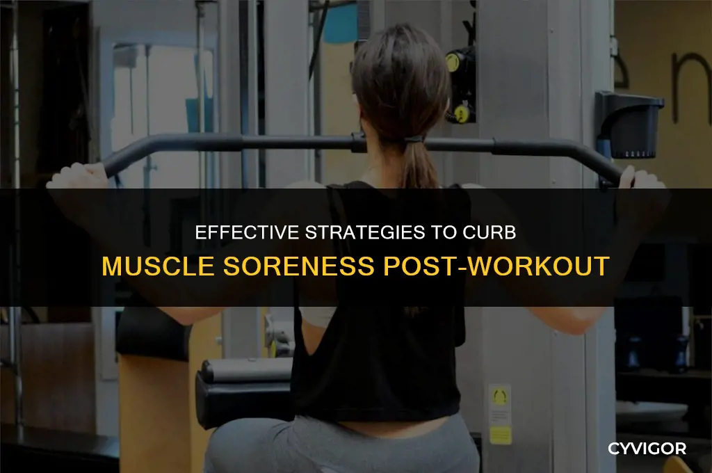 what is good to restraint muscle soreness after workout