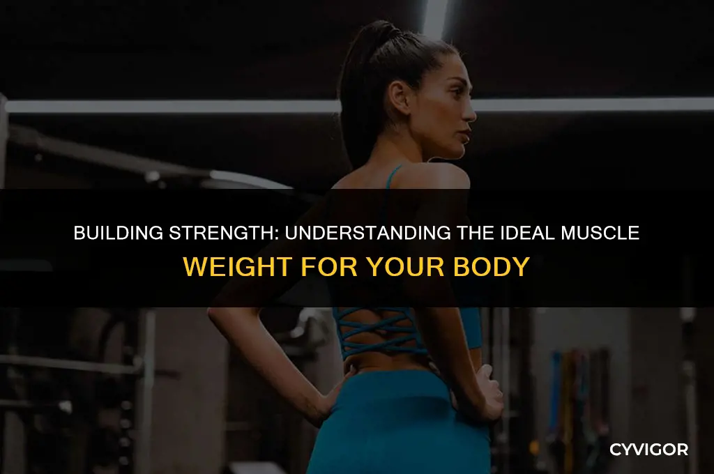 what is good weight in muscle