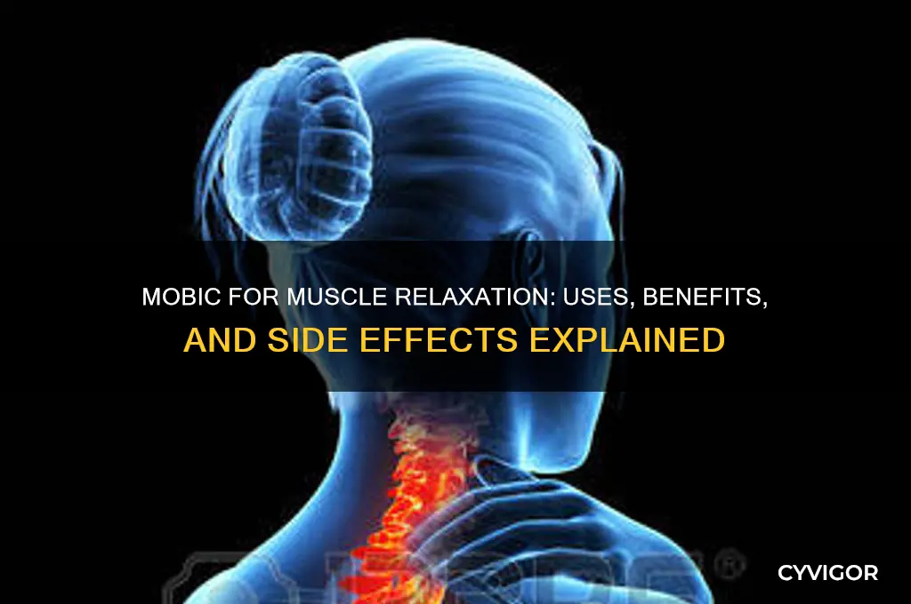what is mobic used for muscle relaxer