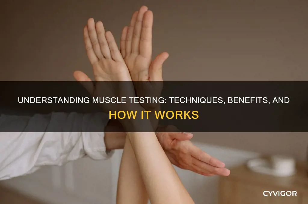 what is muscle testing and how does it work