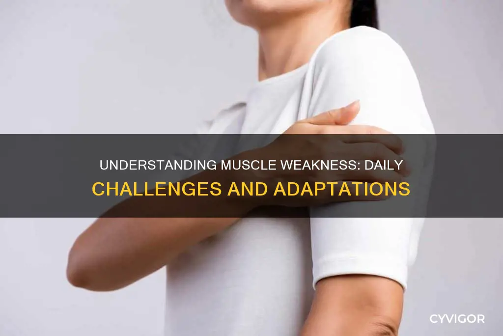 what is muscle weakness like