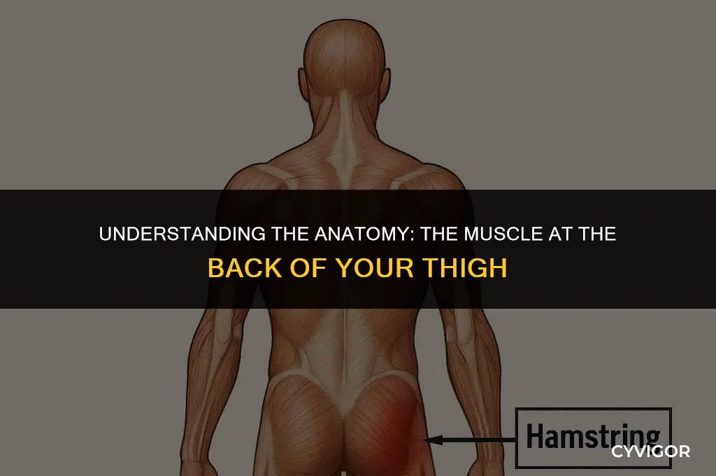 what is the back of the thigh muscle called