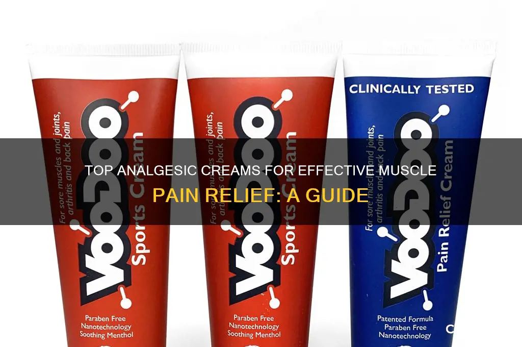what is the best analgesic cream for muscle pain