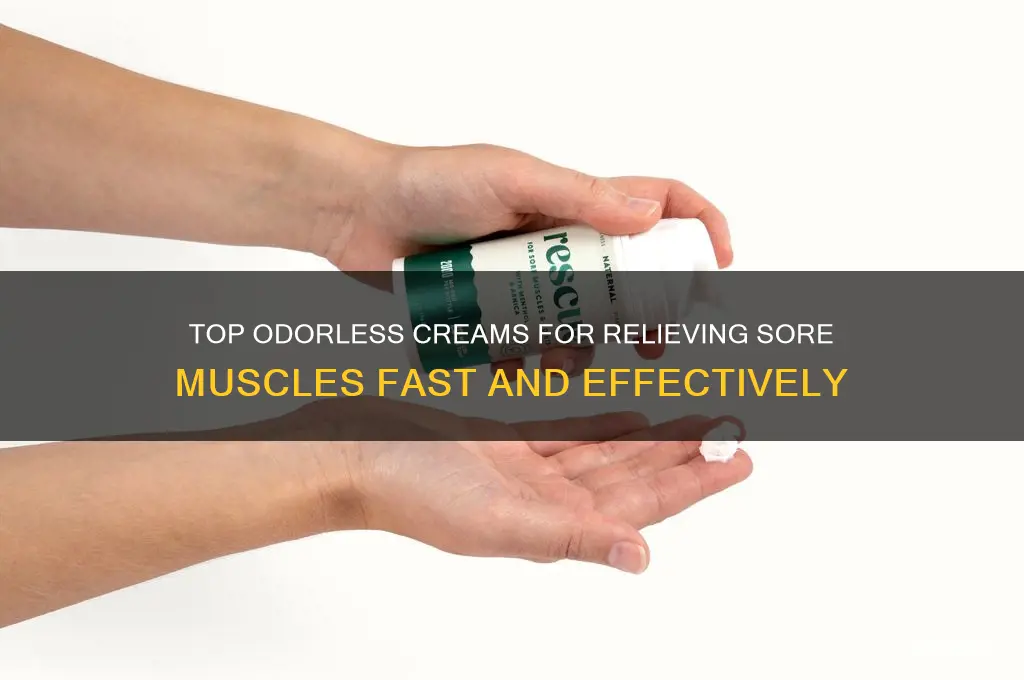 what is the best cream for sore muscles no smell