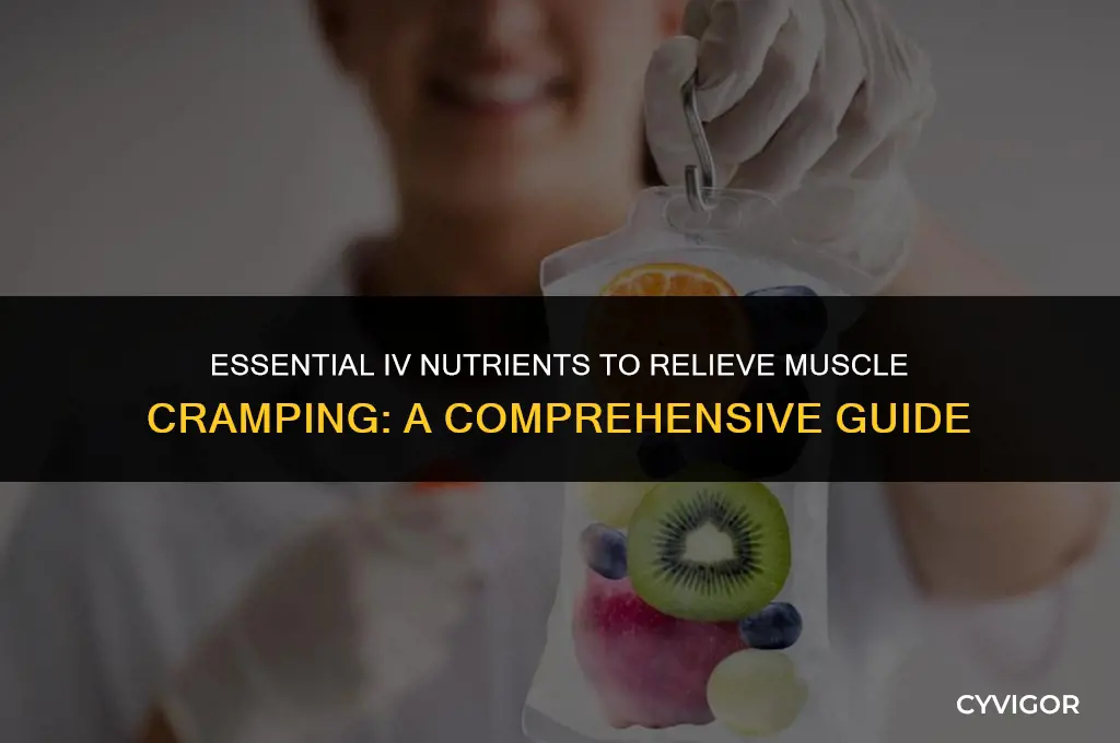 what is the best iv nutrients for muscle cramping