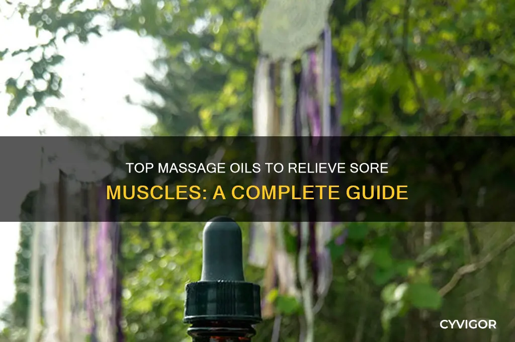 what is the best massage oil for sore muscles