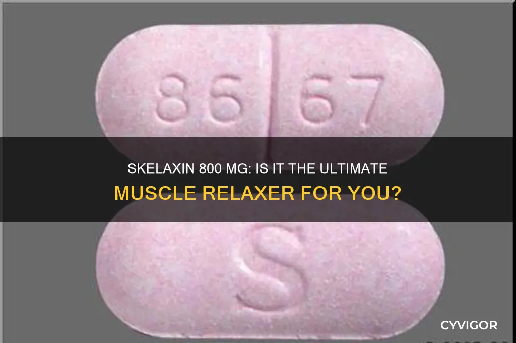 what is the best muscle relaxer skelaxin 800 mg