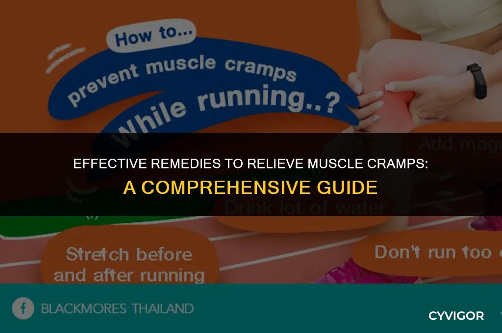 what is the best remedy for muscle cramps