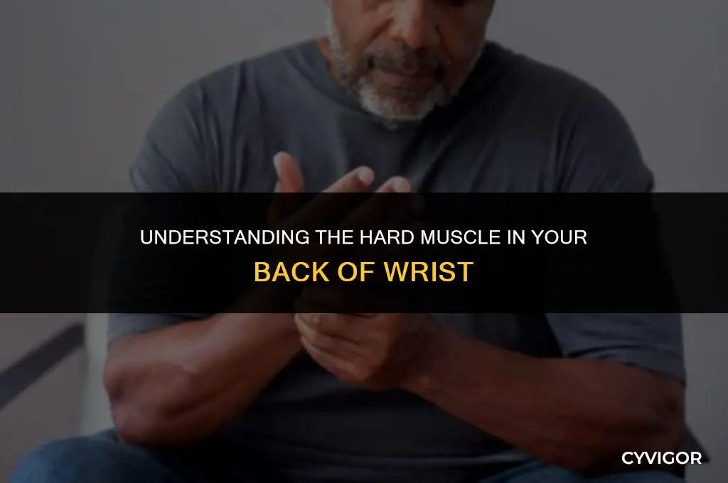 what is the hard muscle in your back of wrist