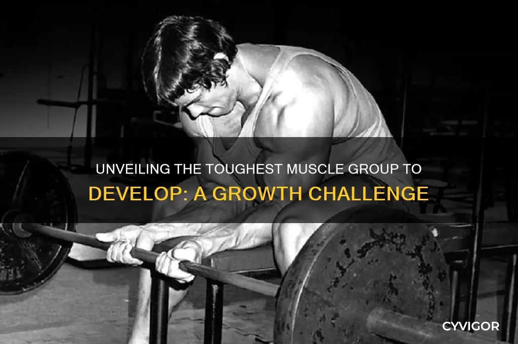what is the hardest muscle group to grow