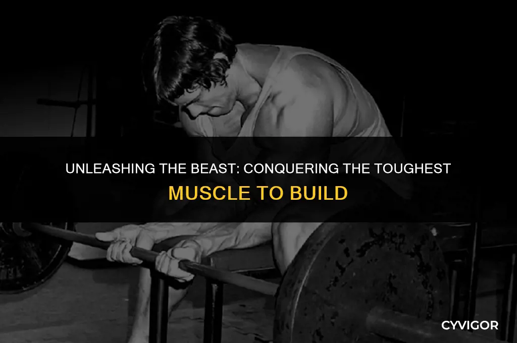 what is the hardest muscle to build