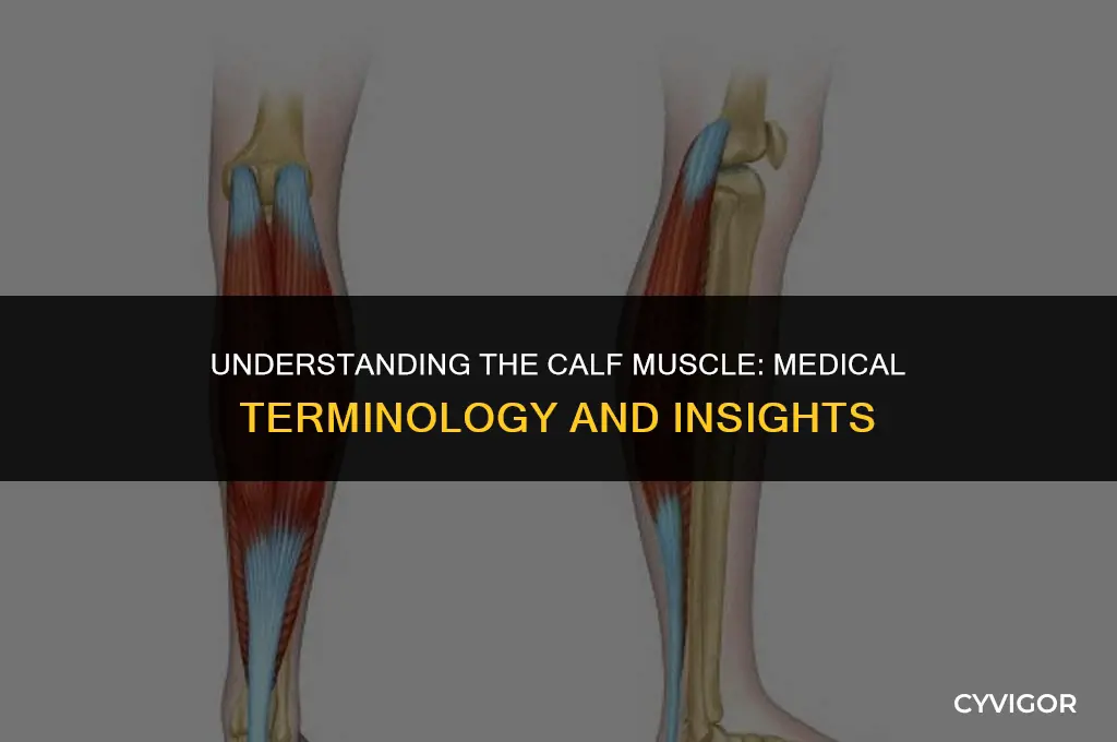 what is the medical term for calf muscle