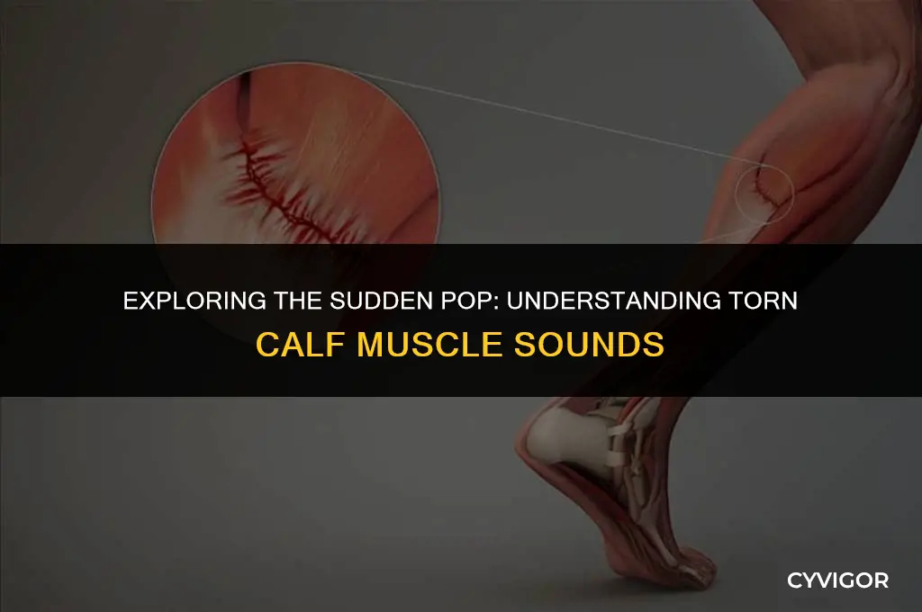 what is the pop sound of torn calf muscle