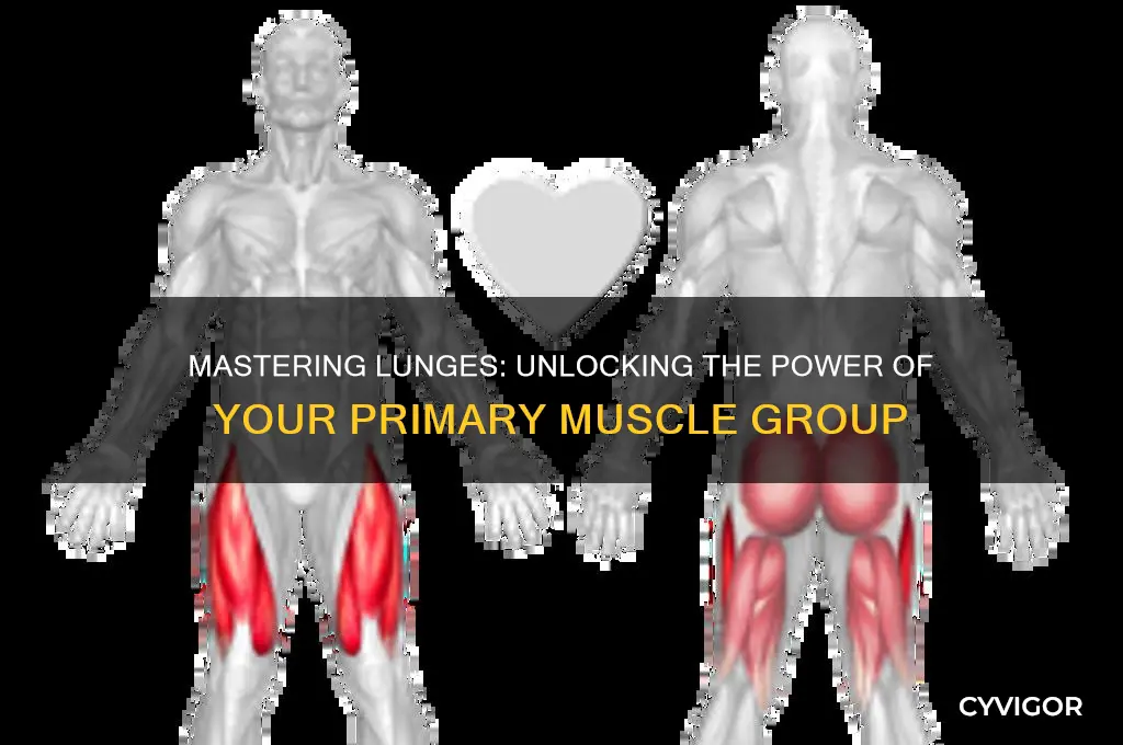 what is the primary muscle group in a lunge