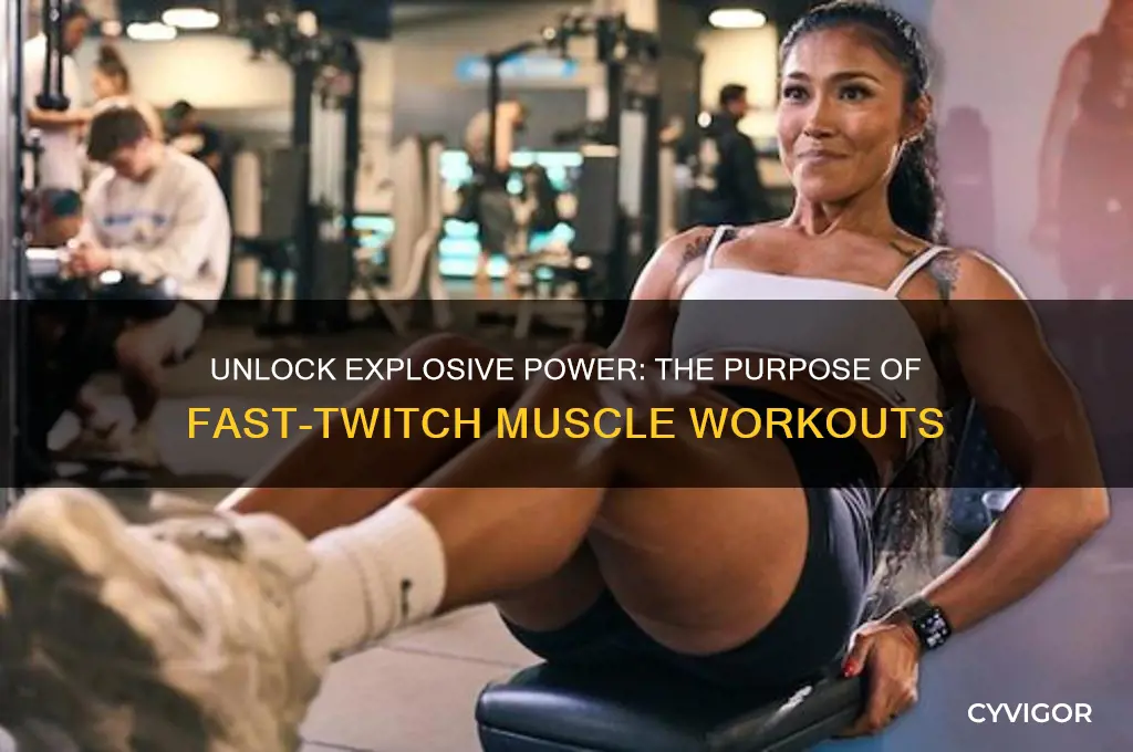 what is the purpose of fast-twitch muscle work outs