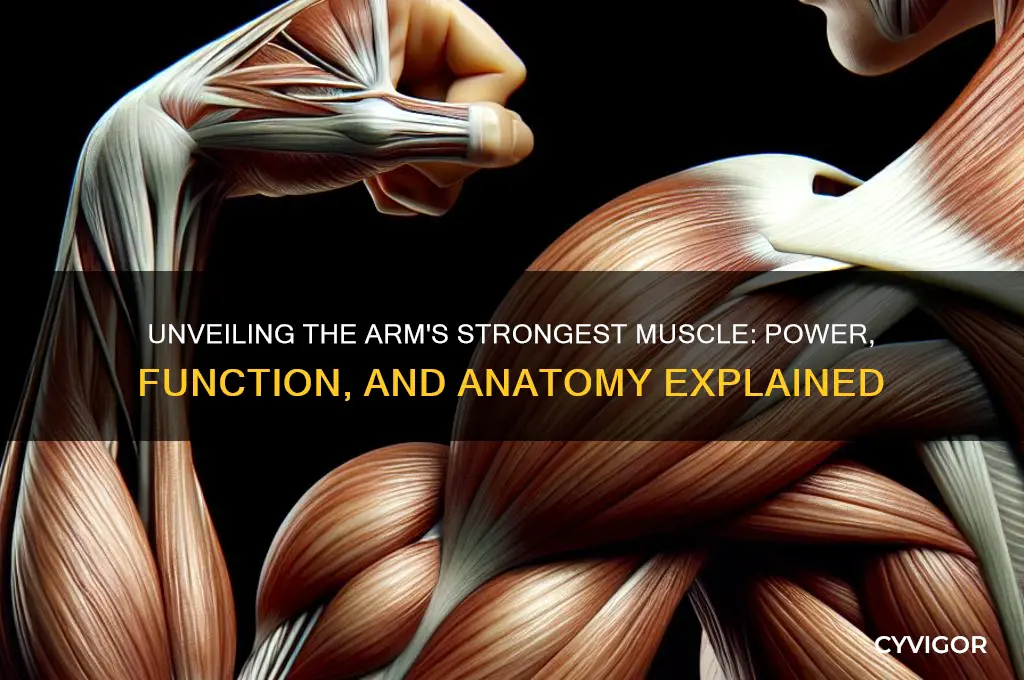 what is the strongest muscle in the arm