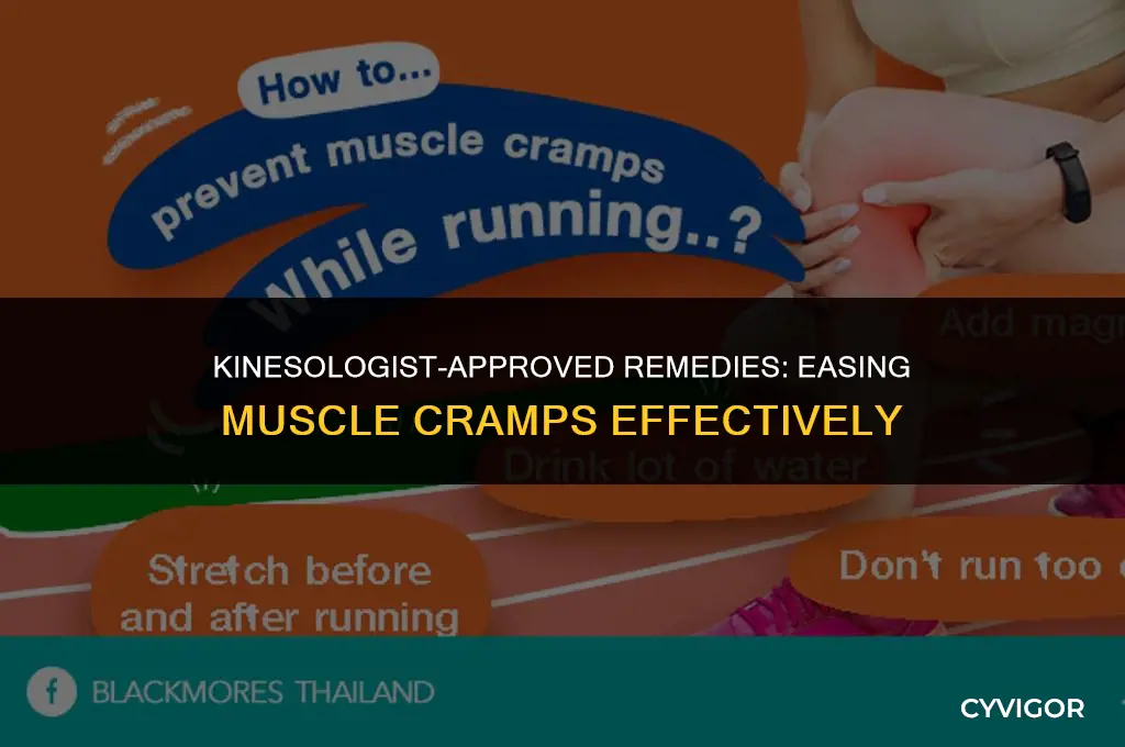 what is the treatement for muscle cramps according to kinesologists