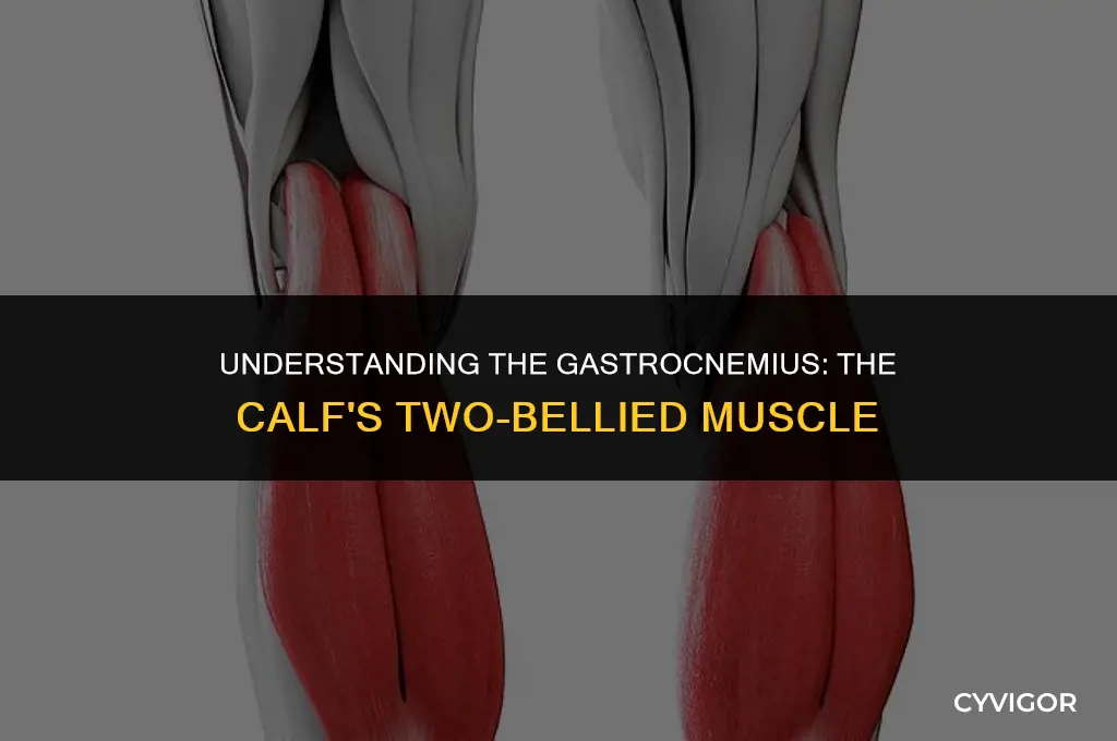 what is the two bellied muscle of the calf