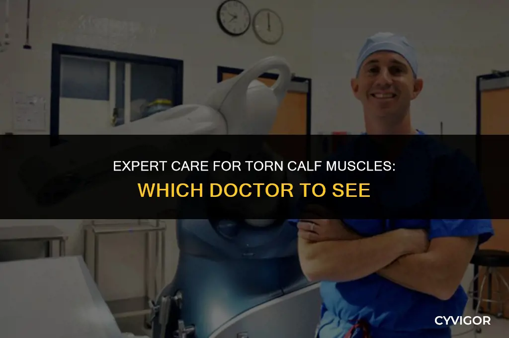 what kind of doctor takes care of torn calf muscles