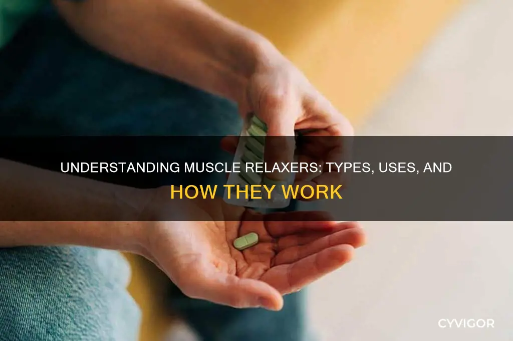 what kind of pills are muscle relaxers