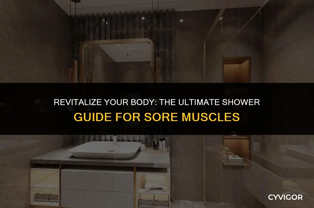 what kind of shower is good for sore muscles