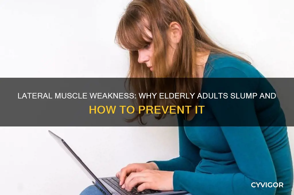 what lateral muscles weakness causes elderly to slumping