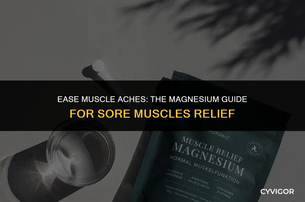 what magnesium is good for sore muscles