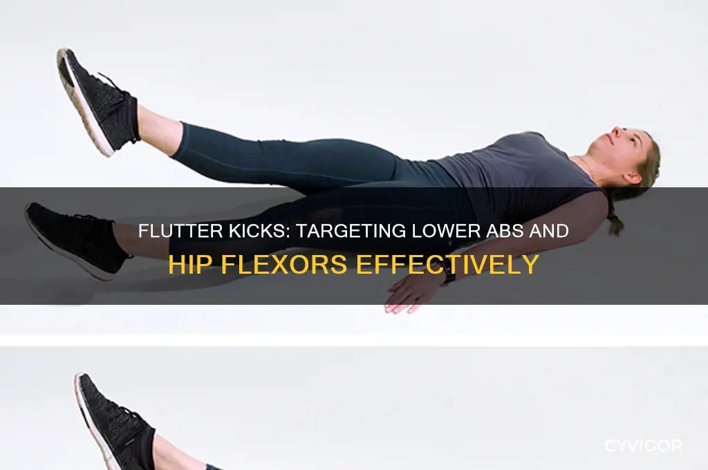 what main muscle group are flutter kicks working