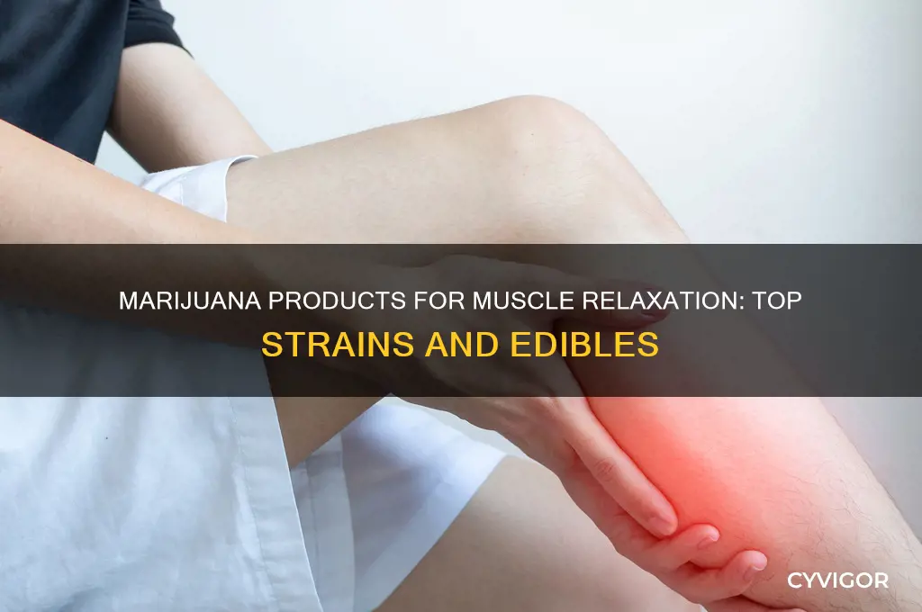 what marjuana products relax muscles