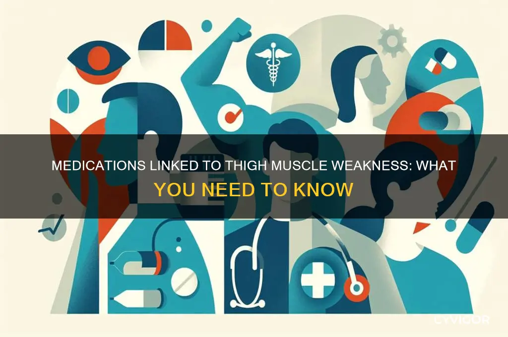 what meds cause muscle weakness in thighs