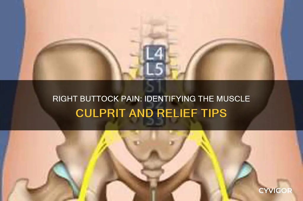what muscle causes pain on right side of buttocks