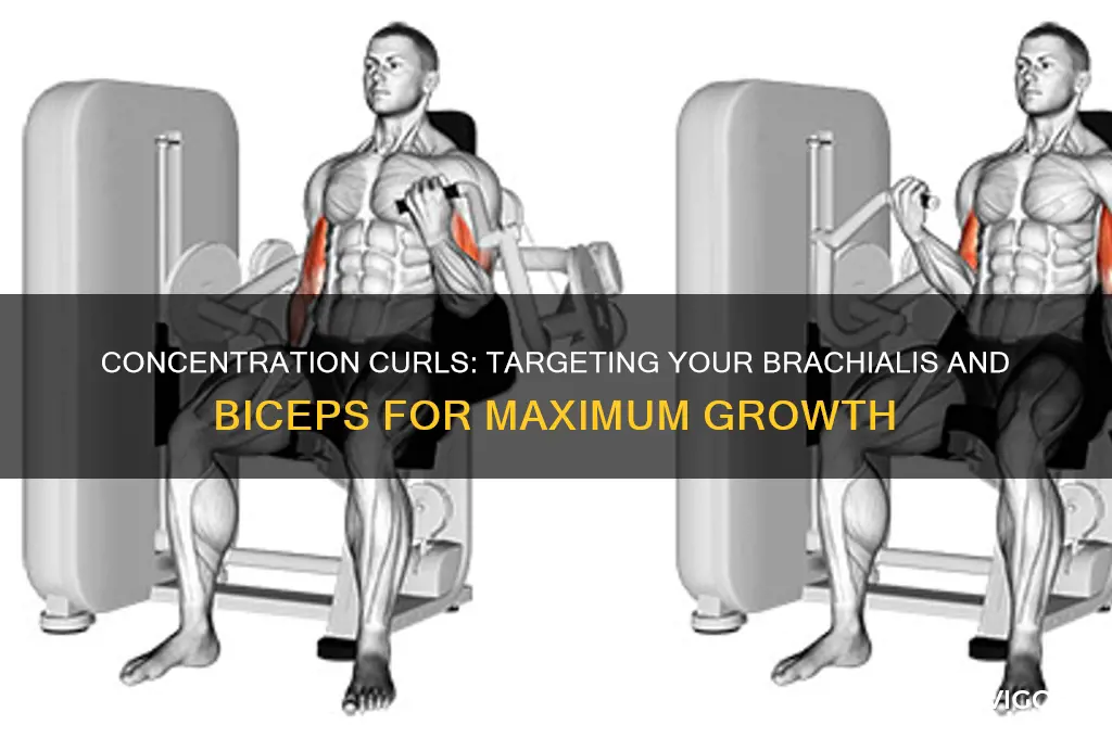 what muscle do concentration curls work