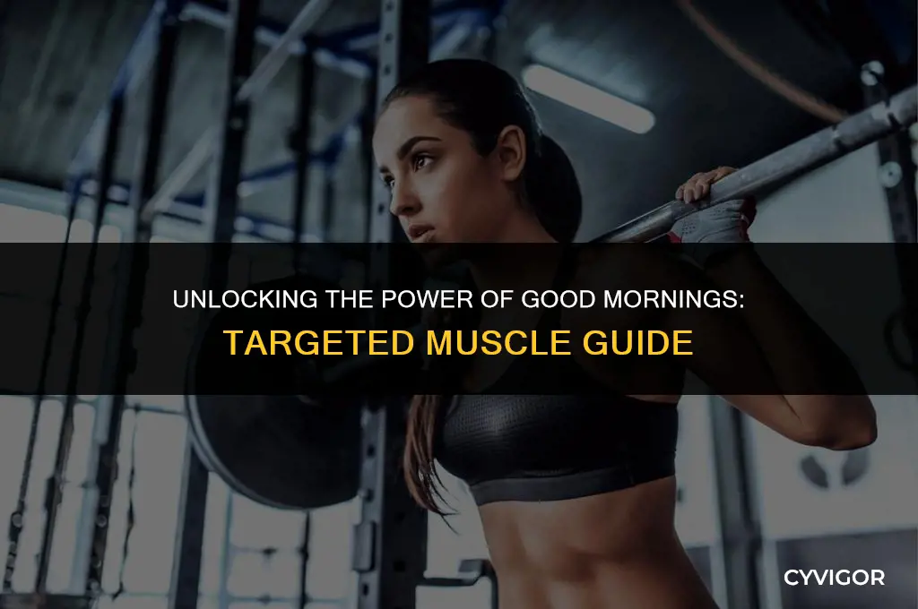 what muscle do good mornings target