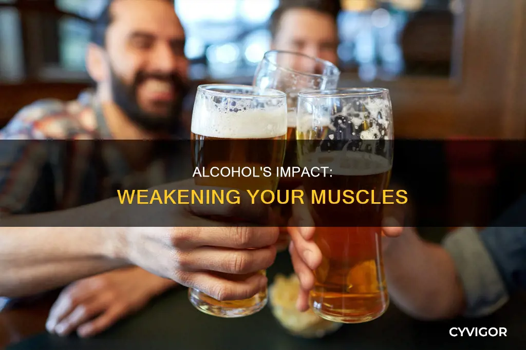 what muscle does alcholol weaken