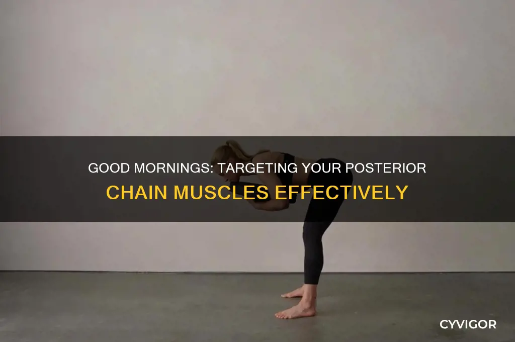 what muscle group do good mornings work