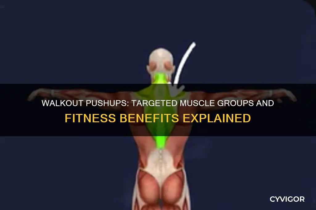 what muscle group do walkoutpushups work