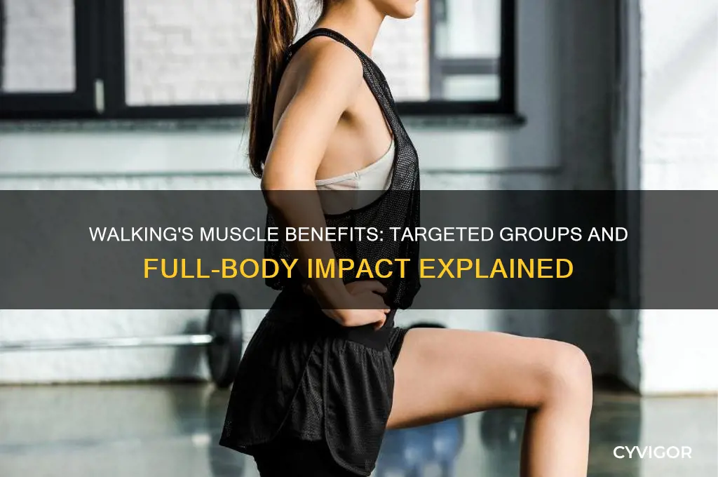 what muscle group does walking work