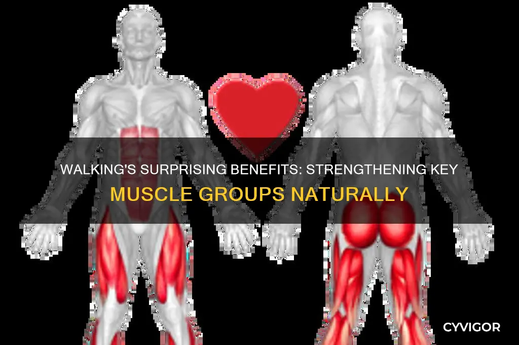 what muscle group improves from walking