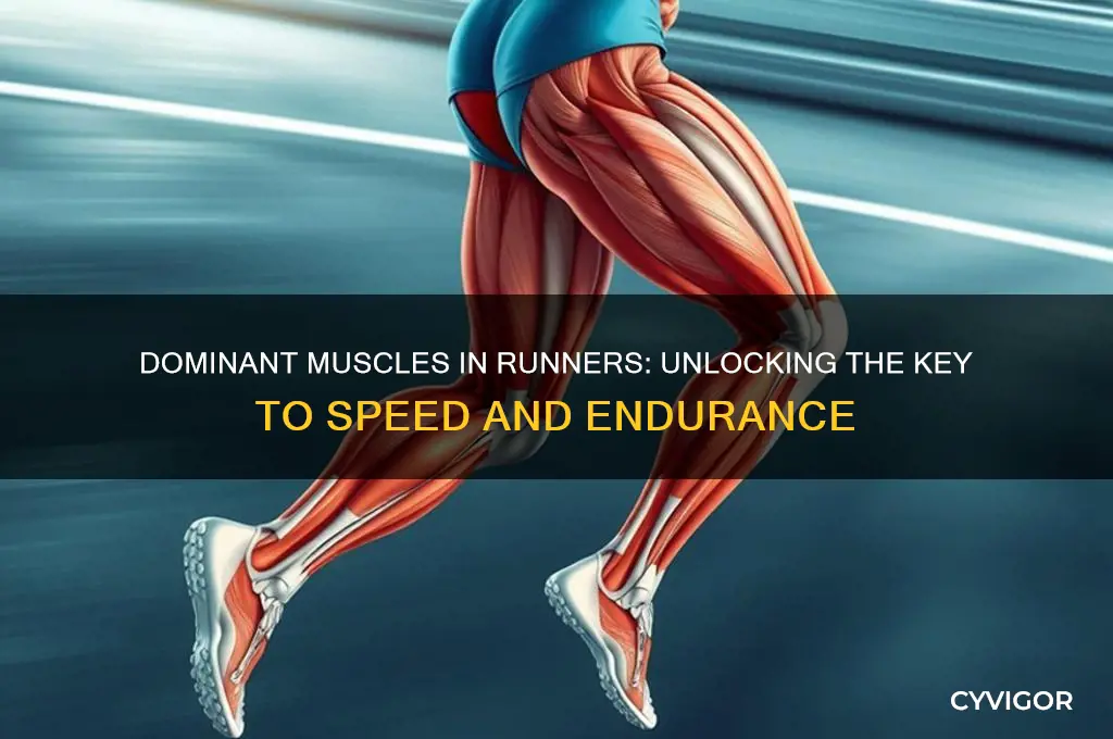 what muscle group is more dominant in runners