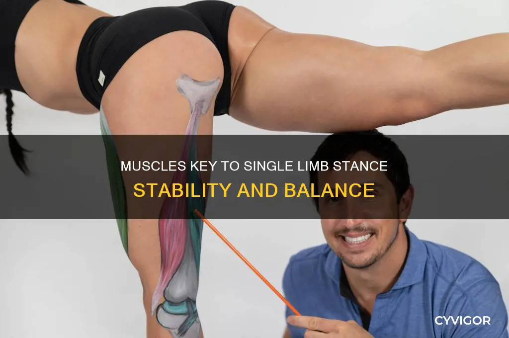 what muscle groups affect single limb stance