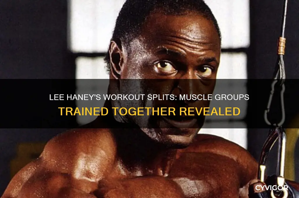 what muscle groups did lee haney workout together