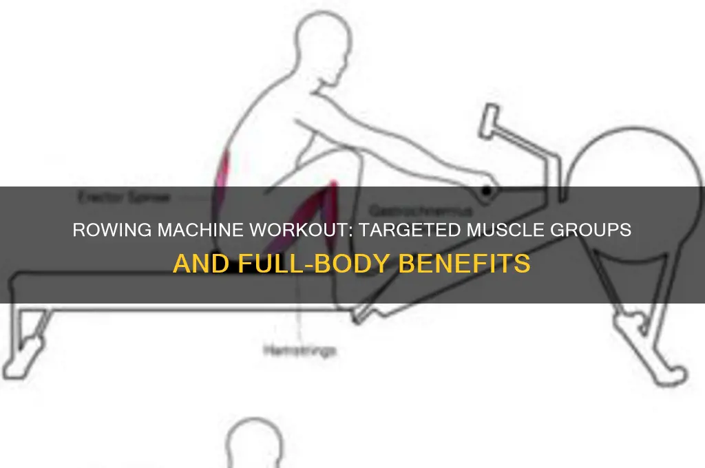 what muscle groups does a rowing machine hit