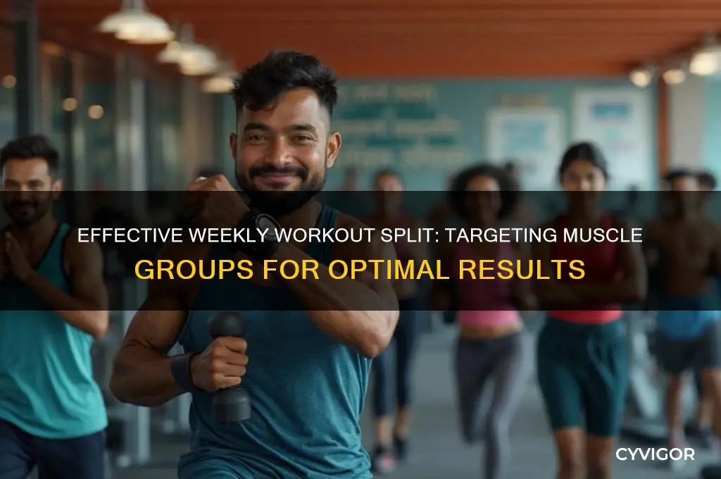 what muscle groups to work on what days