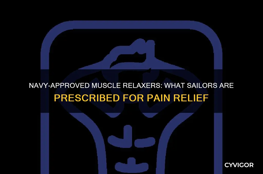 what muscle relaxer does the navy give out