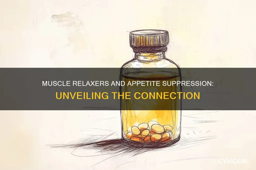 what muscle relaxers suppress appetite