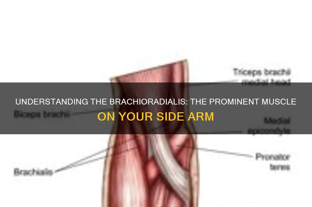 what muscle sticks out on side arm