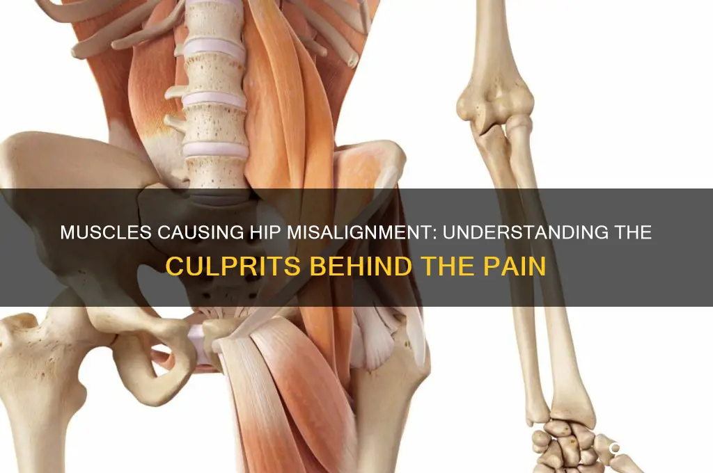 what muscle will pull hip out of line