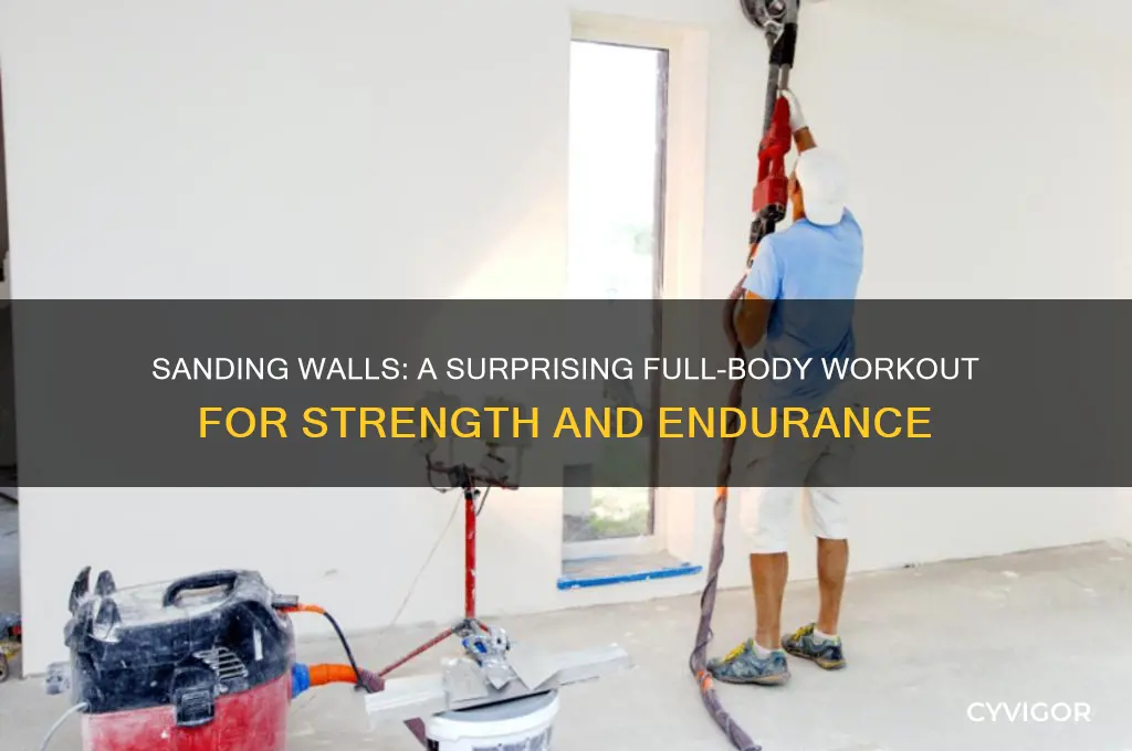 what muscles are worked by sanding walls