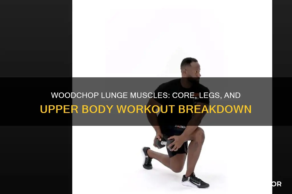 what muscles are worked in woodchop lunge